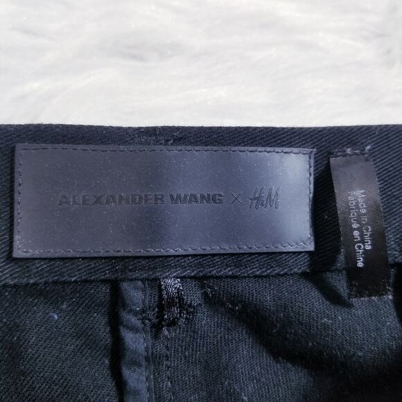 Alexander Wang x H&M Pattern Art Slim Black Denim - Picture 3 of 13